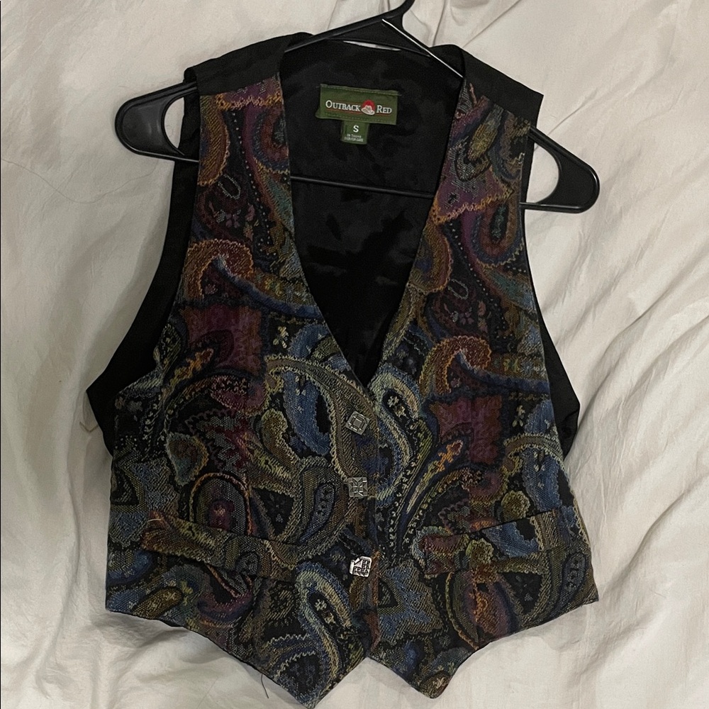 Outback Red Multicolor Paisley Vest